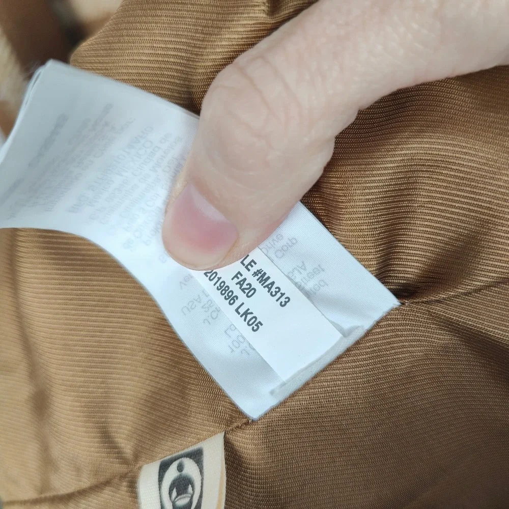 Madewell Windowpane Elmcourt Coat Womens Small Insuluxe Fabric Dried Cedar - Picture 10 of 11